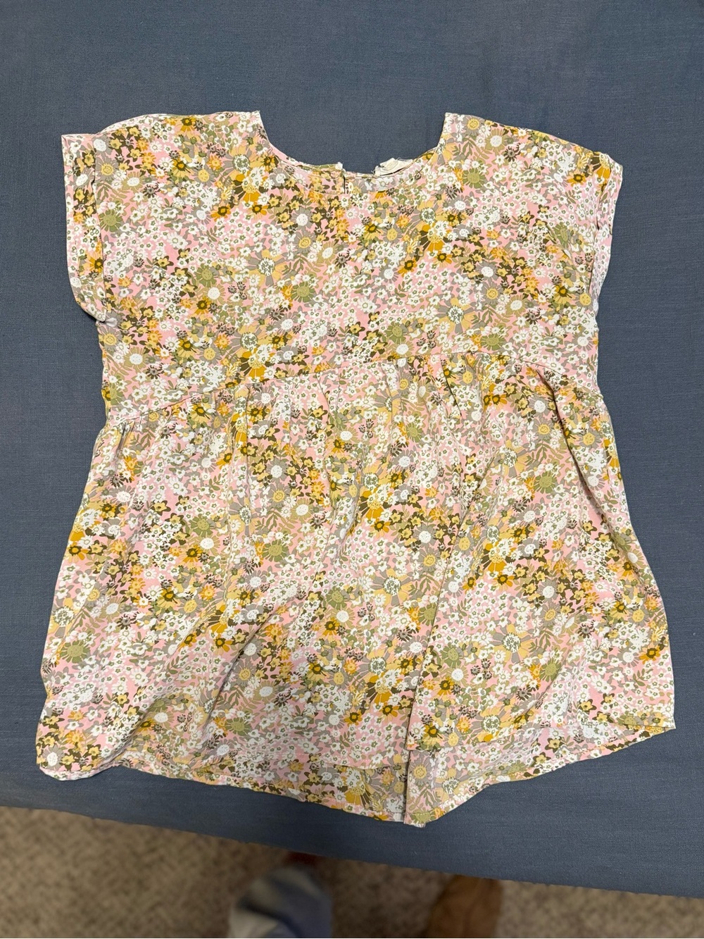 Hayden Girls Retro Floral Peplum Boutique Blouse NWOT